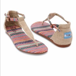 ❗️SALE❗️Tom’s Burlap Colorful Sandals